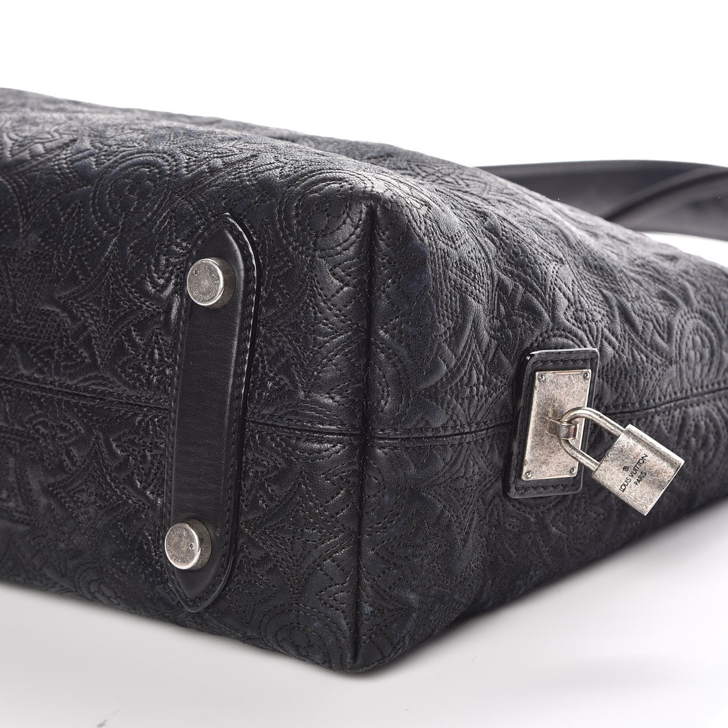 Monogram Lambskin Antheia Hobo PM Black