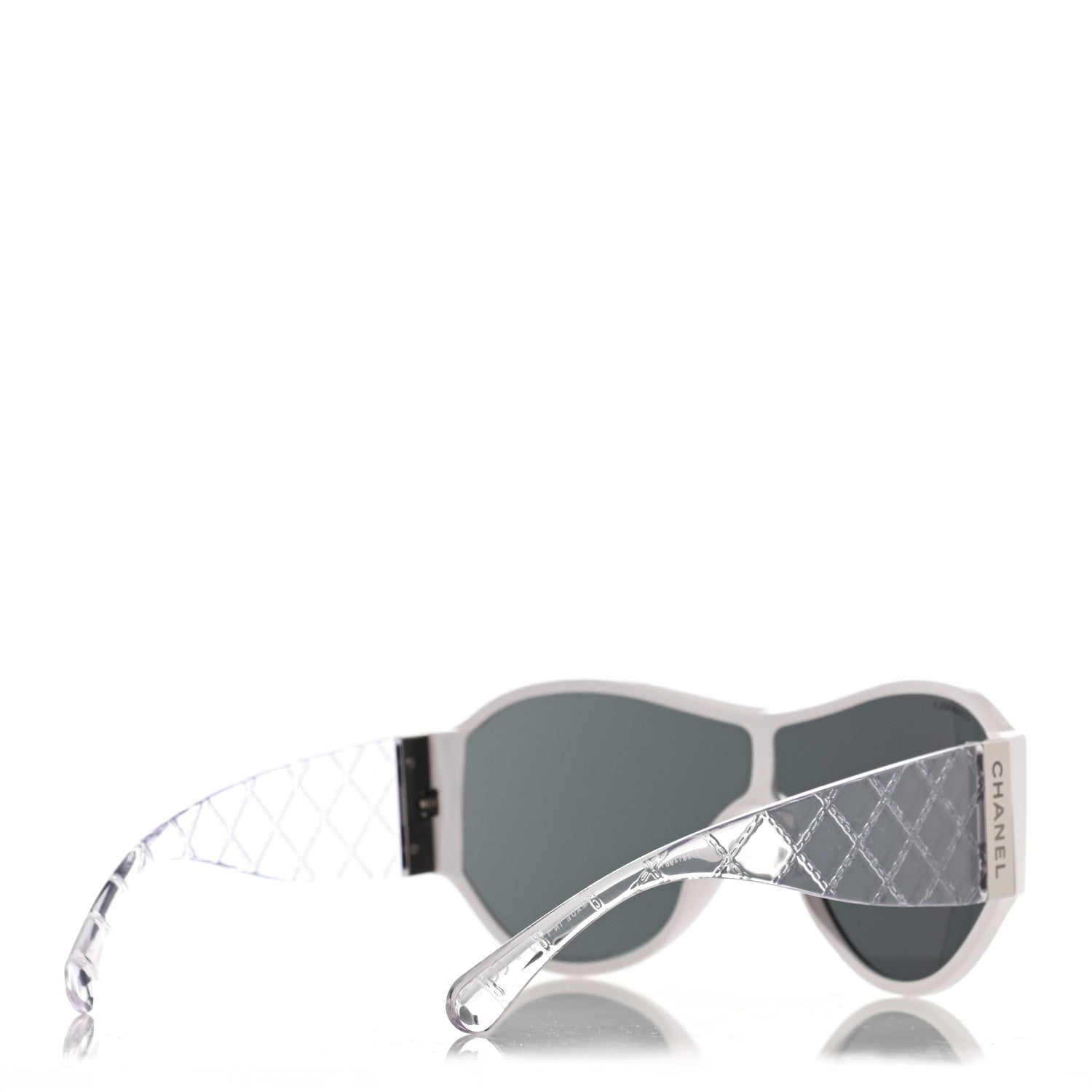 Chanel Acetate Quilted CC Sunglasses 5426 White 4 of 7