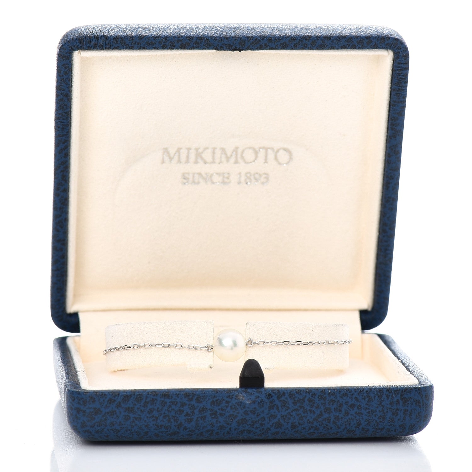 Mikimoto 18K White Gold Akoya Pearl 8-8.5mm Single Station Bracelet 5 of 5