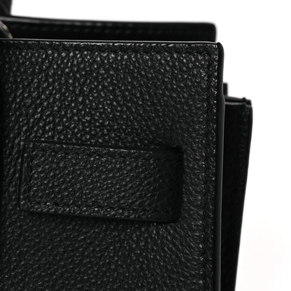 Saint Laurent Grained Calfskin Nano Sac De Jour Black 9 of 11