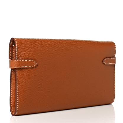 Hermes Epsom Kelly Longue Wallet Gold 2 of 5