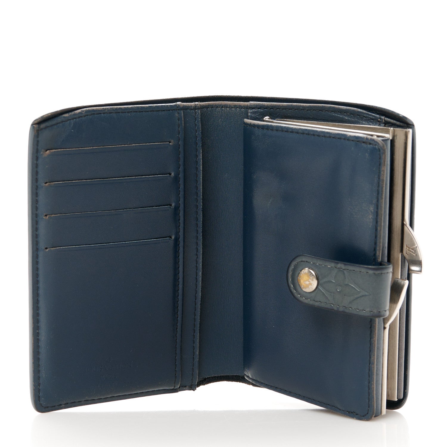 Louis Vuitton Mat Monogram French Purse Wallet Blue 7 of 11