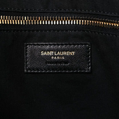Saint Laurent Linen Calfskin Rive Gauche Tote Natural 6 of 14