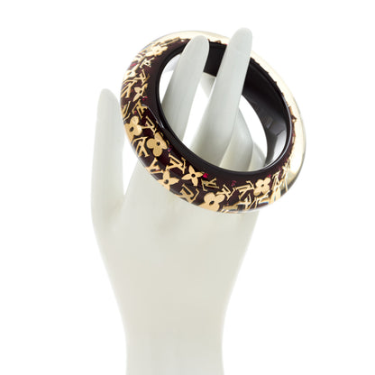 Louis Vuitton Resin Swarovski Medium Inclusion Bracelet GM Marron 2 of 4
