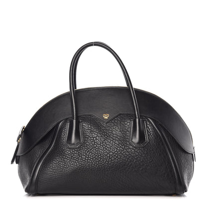 MCM Calfskin Lambskin Marion Bowler Bag Black 1 of 16