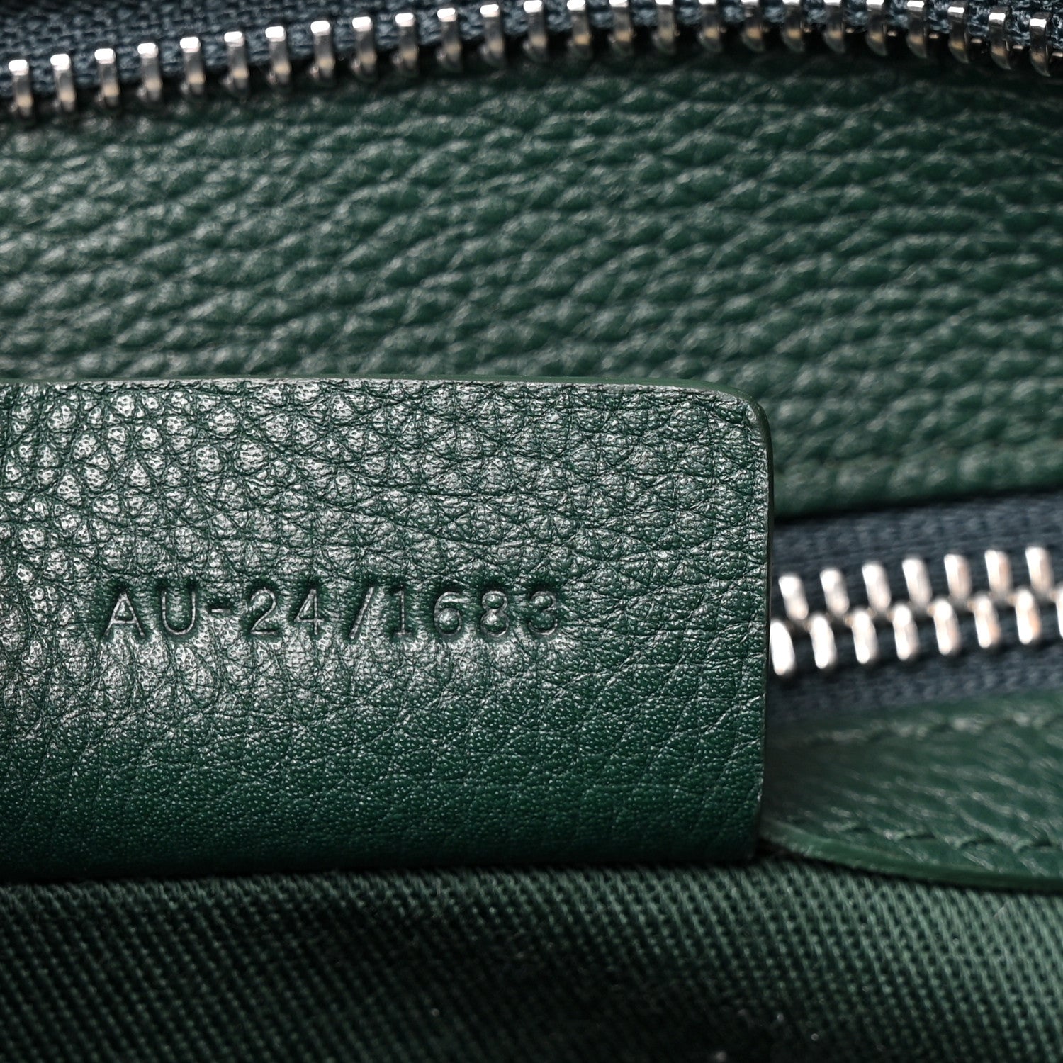 Salvatore Ferragamo Calfskin Mens Hug Briefcase Moss Green 6 of 11