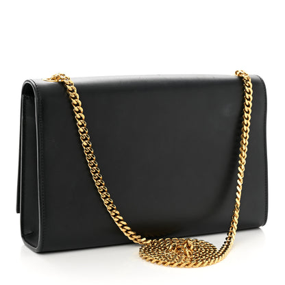 Saint Laurent Smooth Calfskin Medium Classic Monogram Kate Tassel Satchel Black 3 of 12