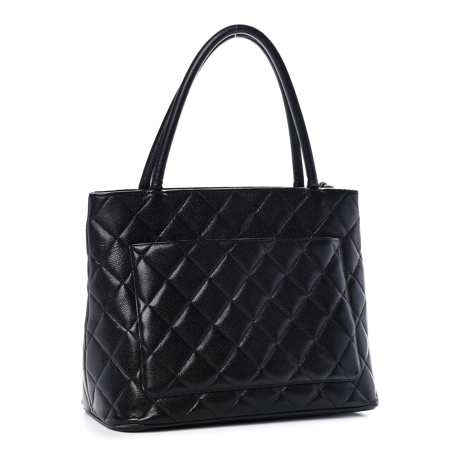 Chanel Caviar Quilted Medallion Tote Black 3 of 13
