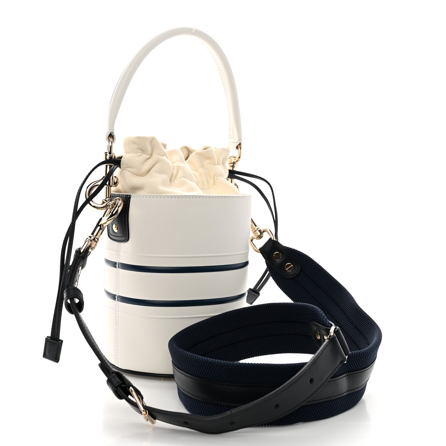 Christian Dior Calfskin Small Dior Vibe Bucket White Multicolor 3 of 10
