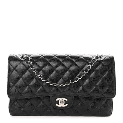 Chanel Caviar Quilted Medium Double Flap Black 1 of 12