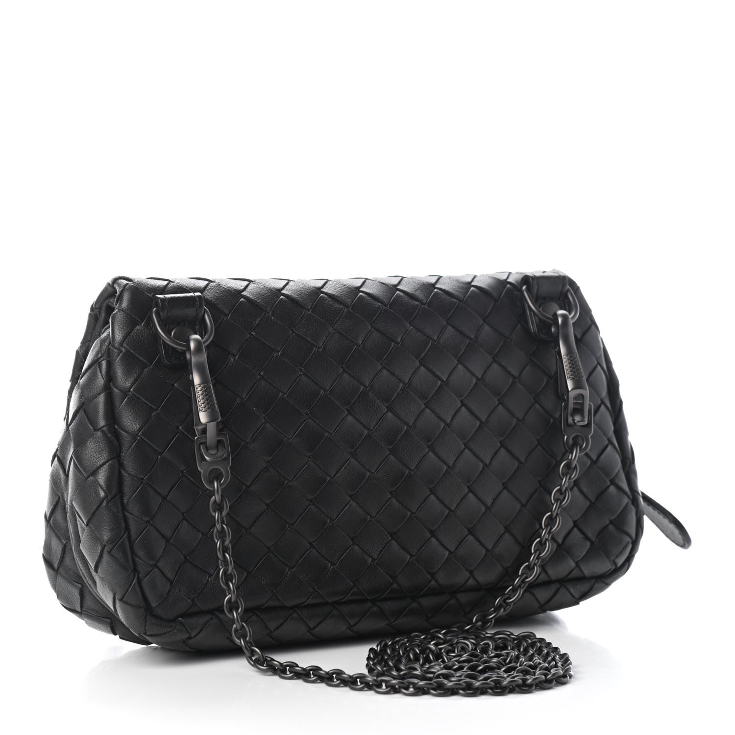 Bottega Veneta Nappa Intrecciato Small Chain Crossbody Black 3 of 10