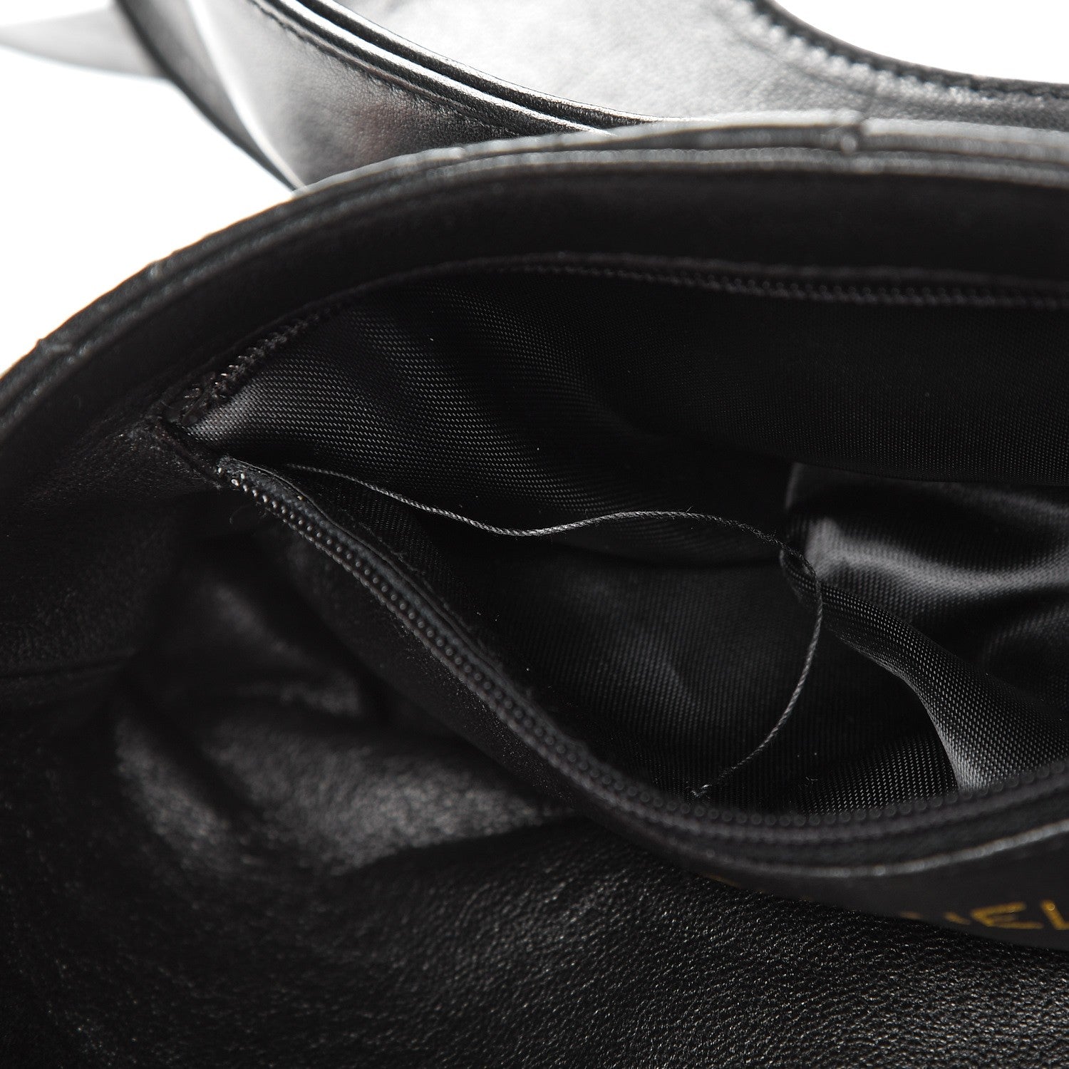 Chanel Lambskin Quilted Tassel Shoulder Bag Black 9 of 9