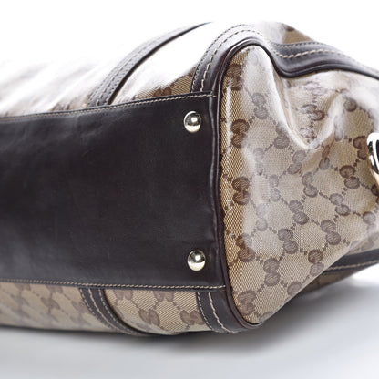 Gucci Crystal Monogram Large Duchessa Boston Dark Brown 10 of 10
