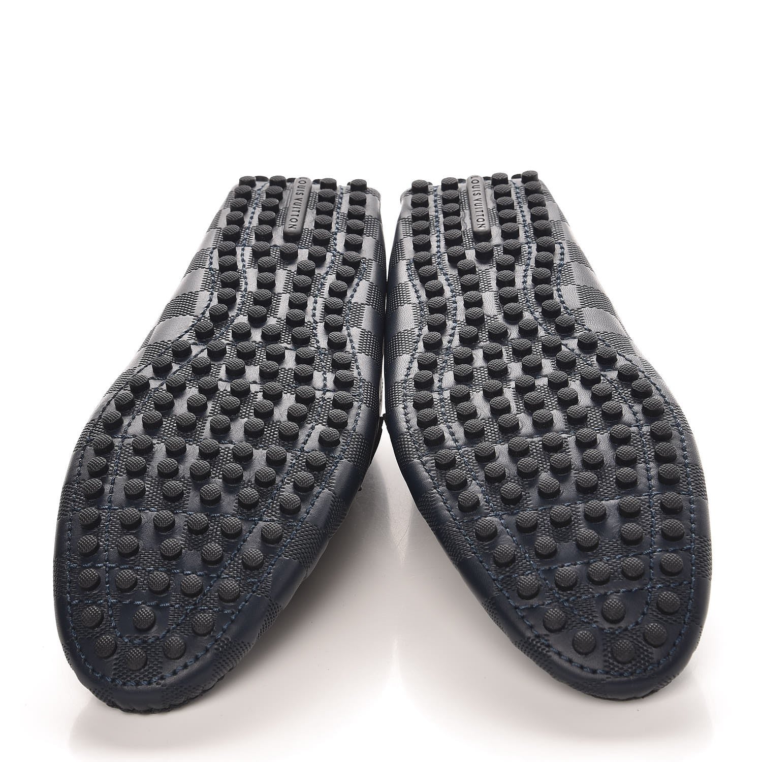 Louis Vuitton Mens Damier Infini Hockenheim Moccasin Loafers 6 Cosmos 5 of 9