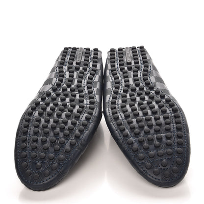 Louis Vuitton Mens Damier Infini Hockenheim Moccasin Loafers 6 Cosmos 5 of 9