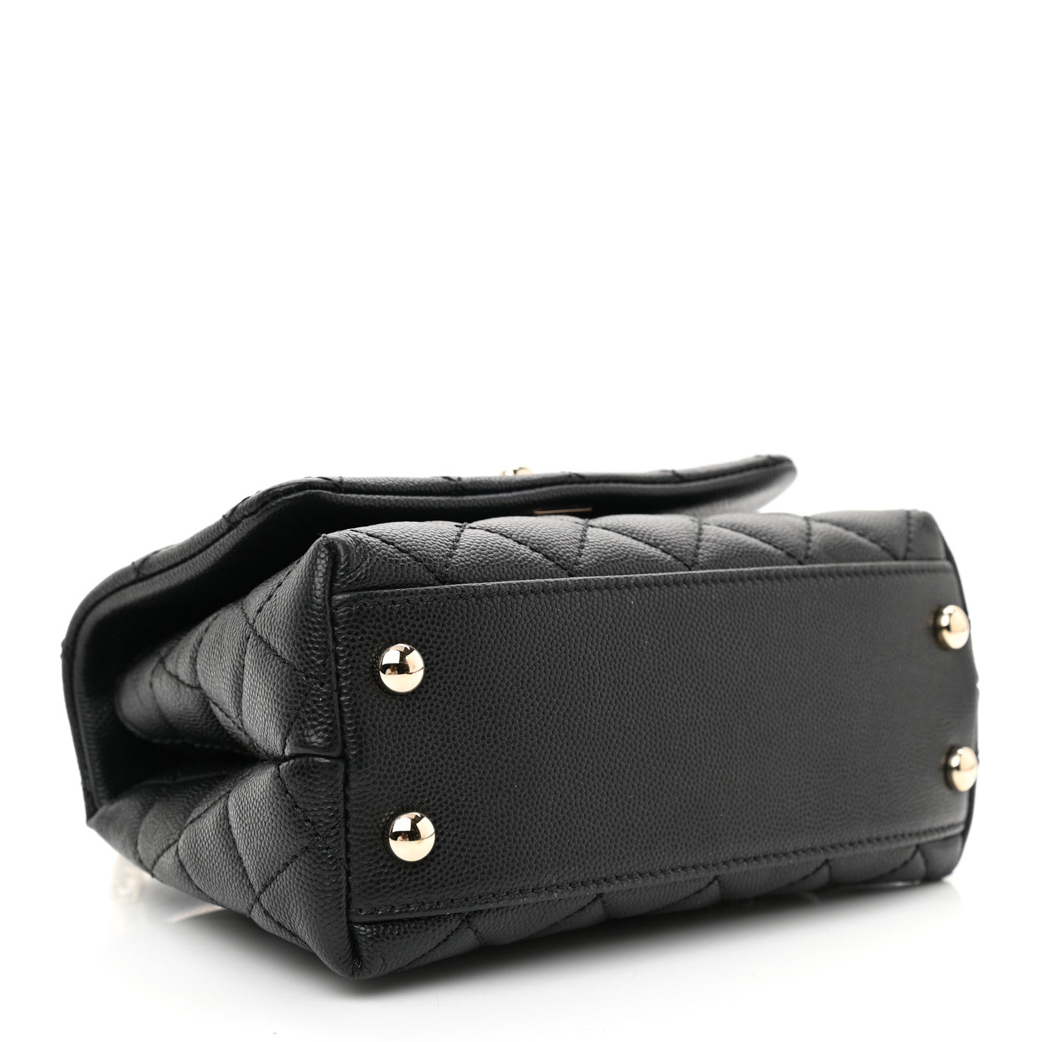 Chanel Caviar Quilted Extra Mini Coco Handle Flap Black 4 of 10
