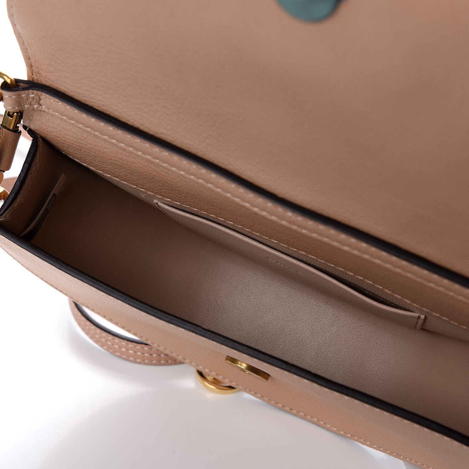 Chloe Calfskin Small Nile Bracelet Minaudiere Bag Biscotti Beige 4 of 9
