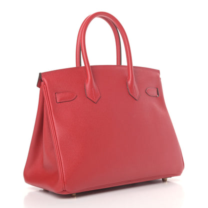 Hermes Epsom Birkin 30 Rouge Casaque 2 of 13