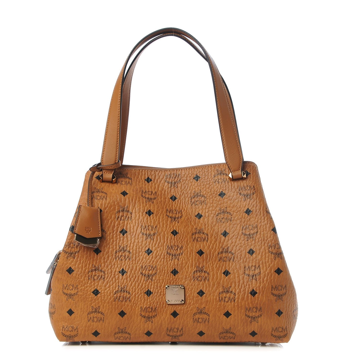 MCM Visetos Large Hobo Cognac 1 of 11