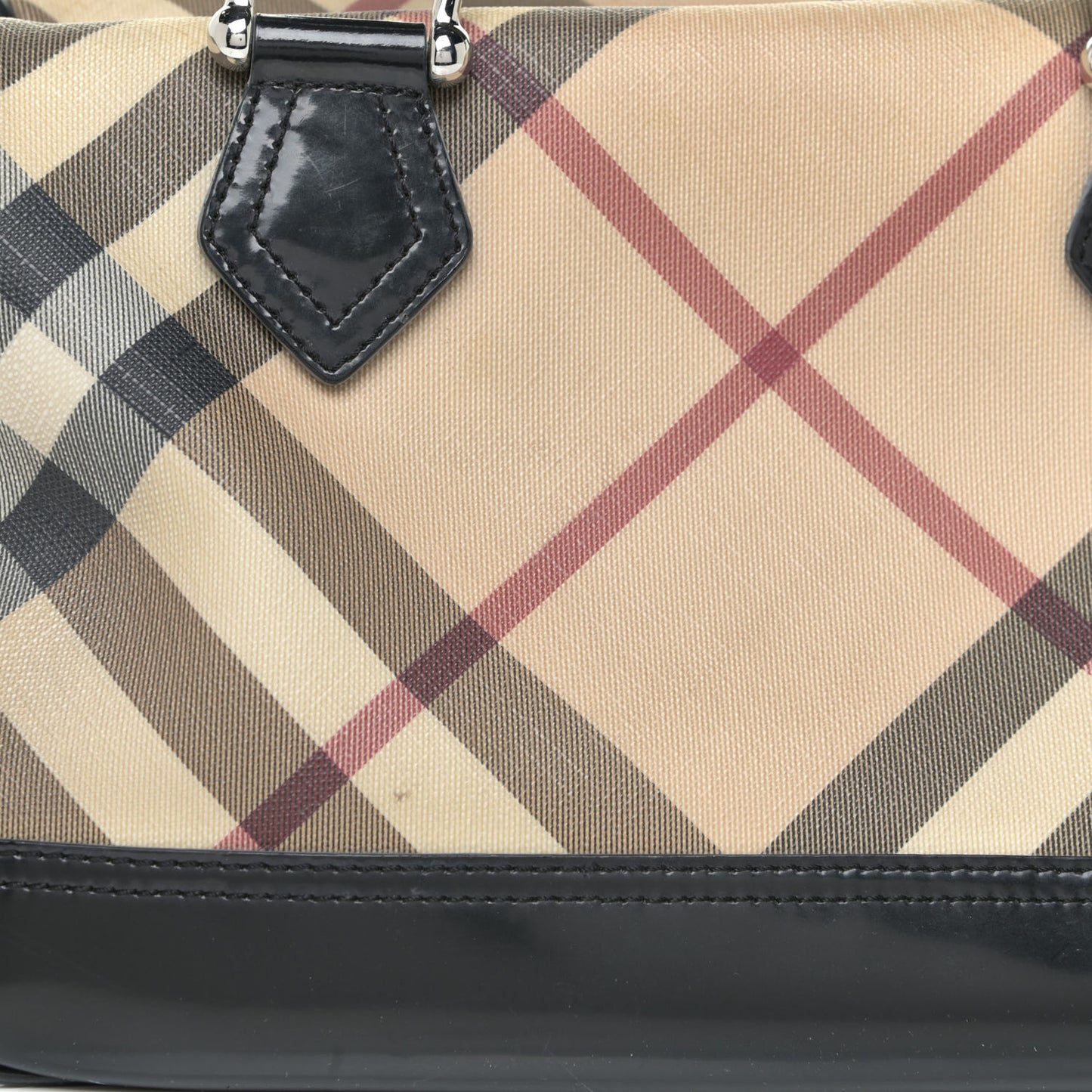 Supernova Check Patent Bowling Bag Black