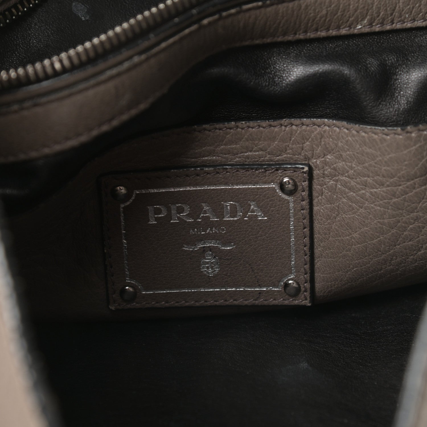 Prada Vitello Daino Shoulder Bag Argilla 6 of 22