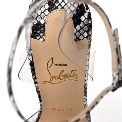 Christian Louboutin Watersnake Printed Nappa PVC 120 Pumps 39.5 Roccia 5 of 8