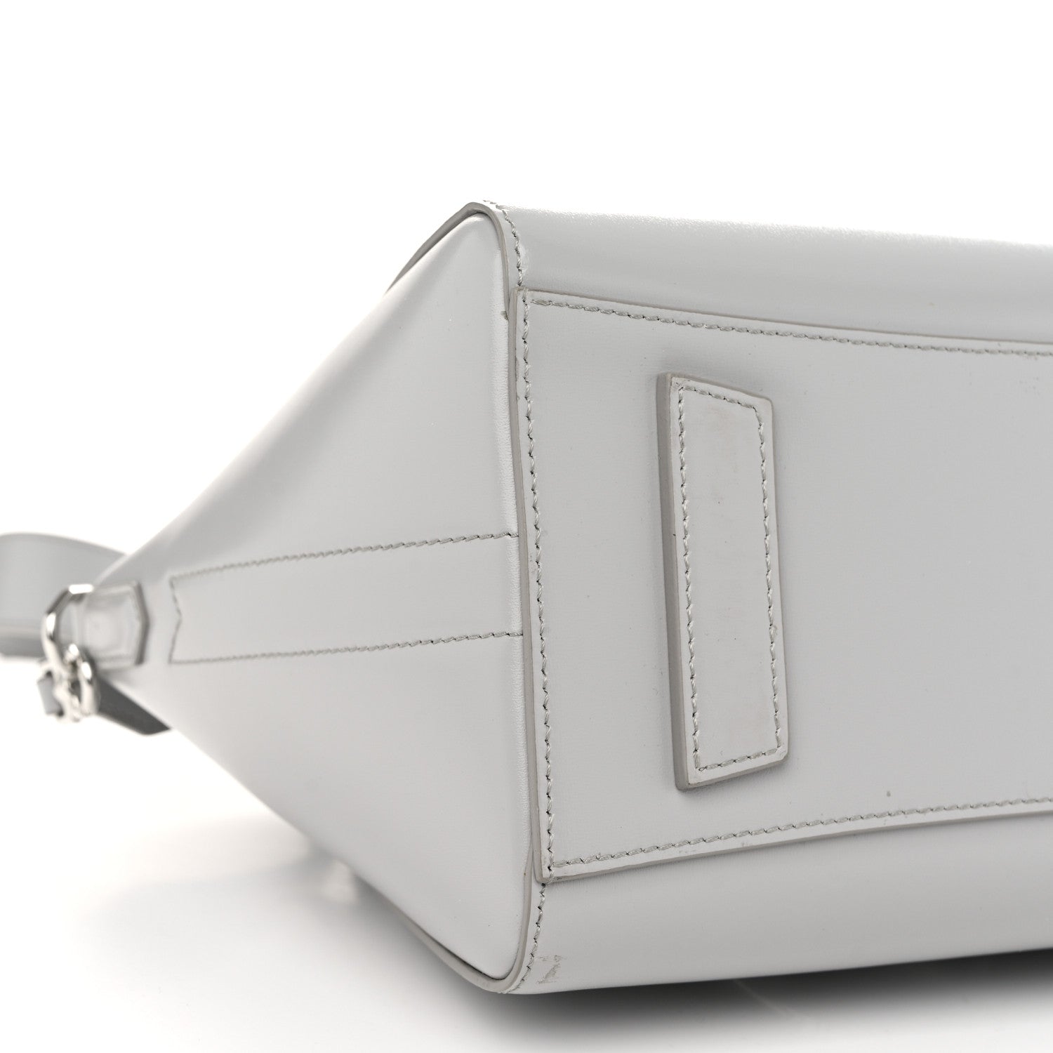 Givenchy Box Calfskin Small Lock Antigona Shoulder Bag Cloud Grey 9 of 12