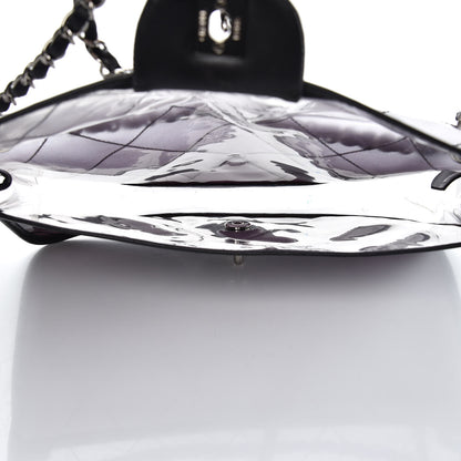 Chanel Vinyl Quilted Degrade Jumbo Single Flap Black 5 of 14