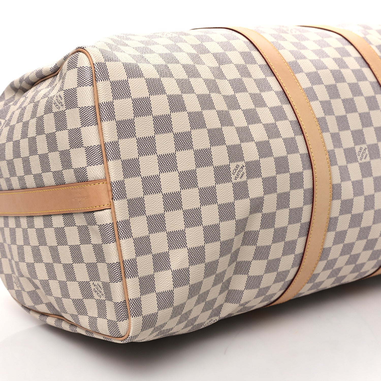 Louis Vuitton Damier Azur Keepall Bandouliere 55 8 of 11