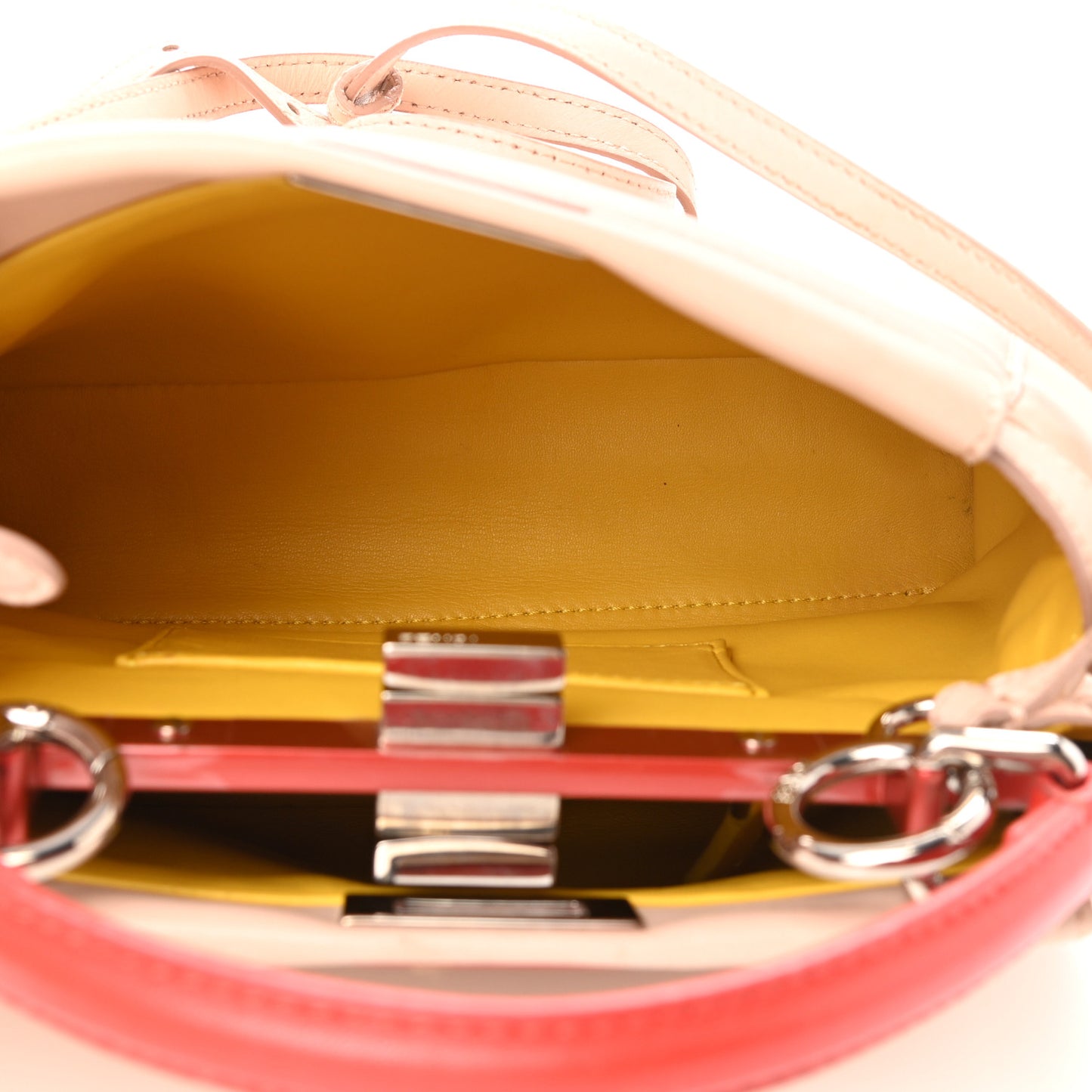 Nappa Colorblock Mini Peekaboo Iconic Satchel Plaster Sunflower Papavero