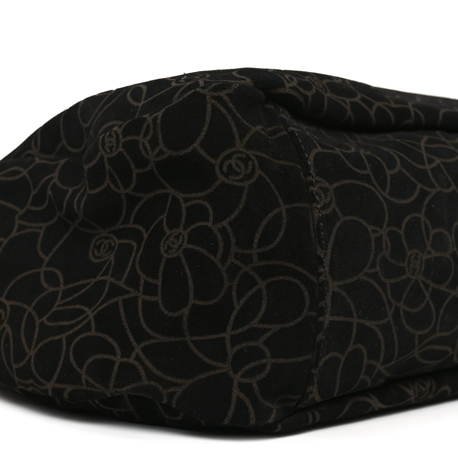 Chanel Suede Camellia Hobo Bag Black 17 of 19