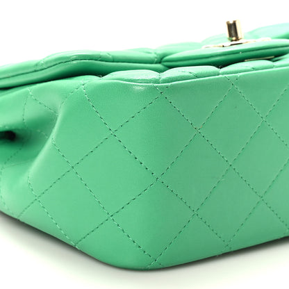 Chanel Lambskin Quilted Mini Square Flap Green 8 of 9