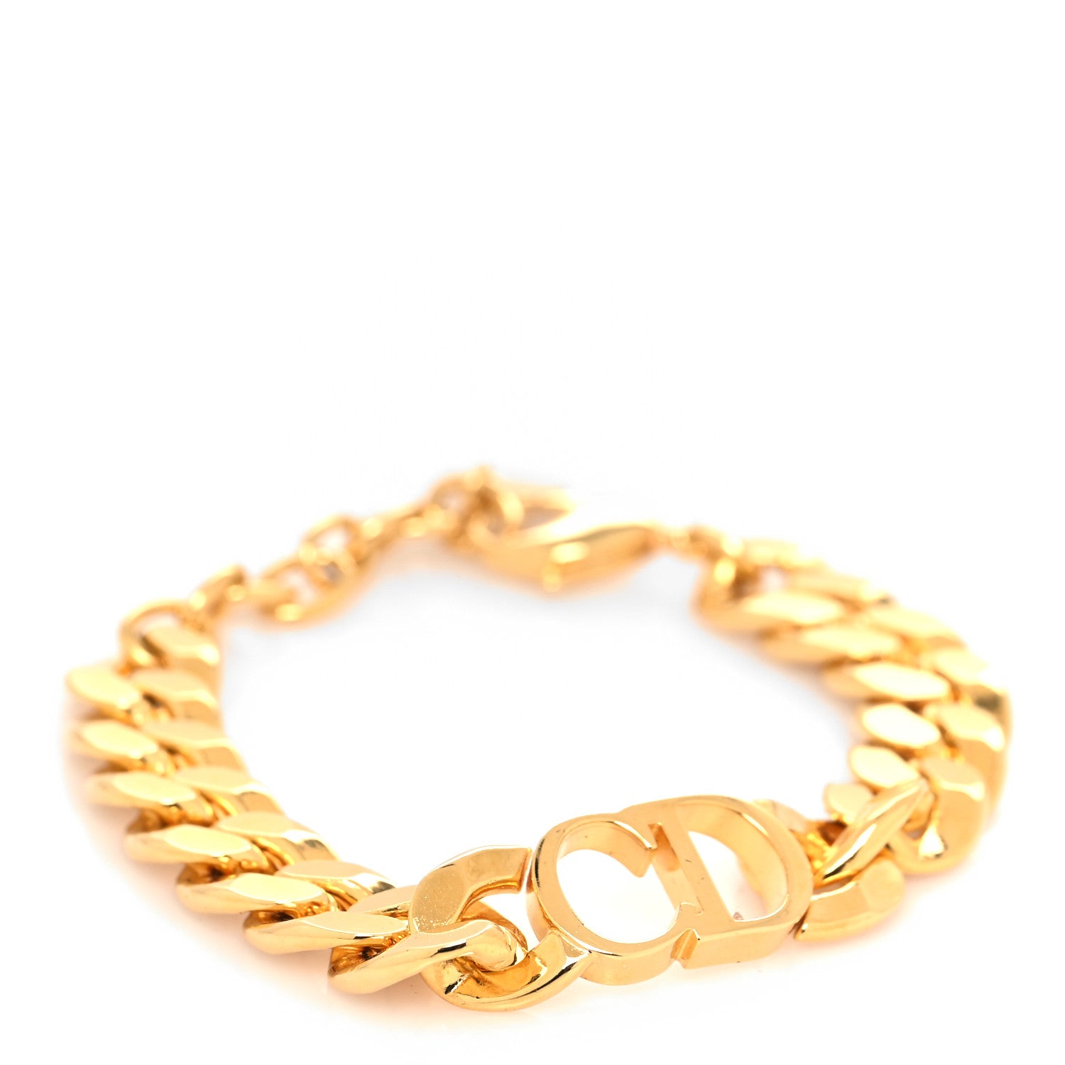 Christian Dior Metal Danseuse Etoile Chain Bracelet Gold 1 of 5