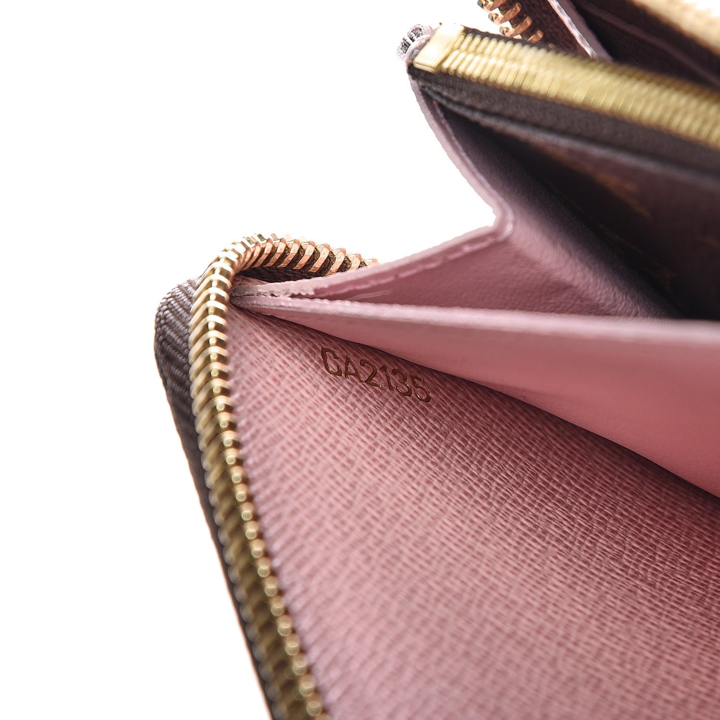 Monogram Clemence Wallet Rose Ballerine
