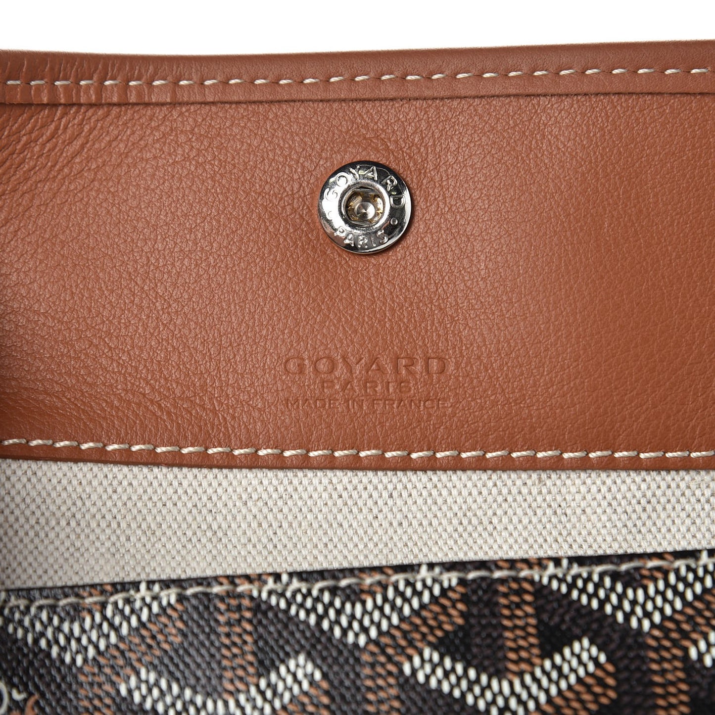 Goyardine Reversible Anjou GM Black Gold