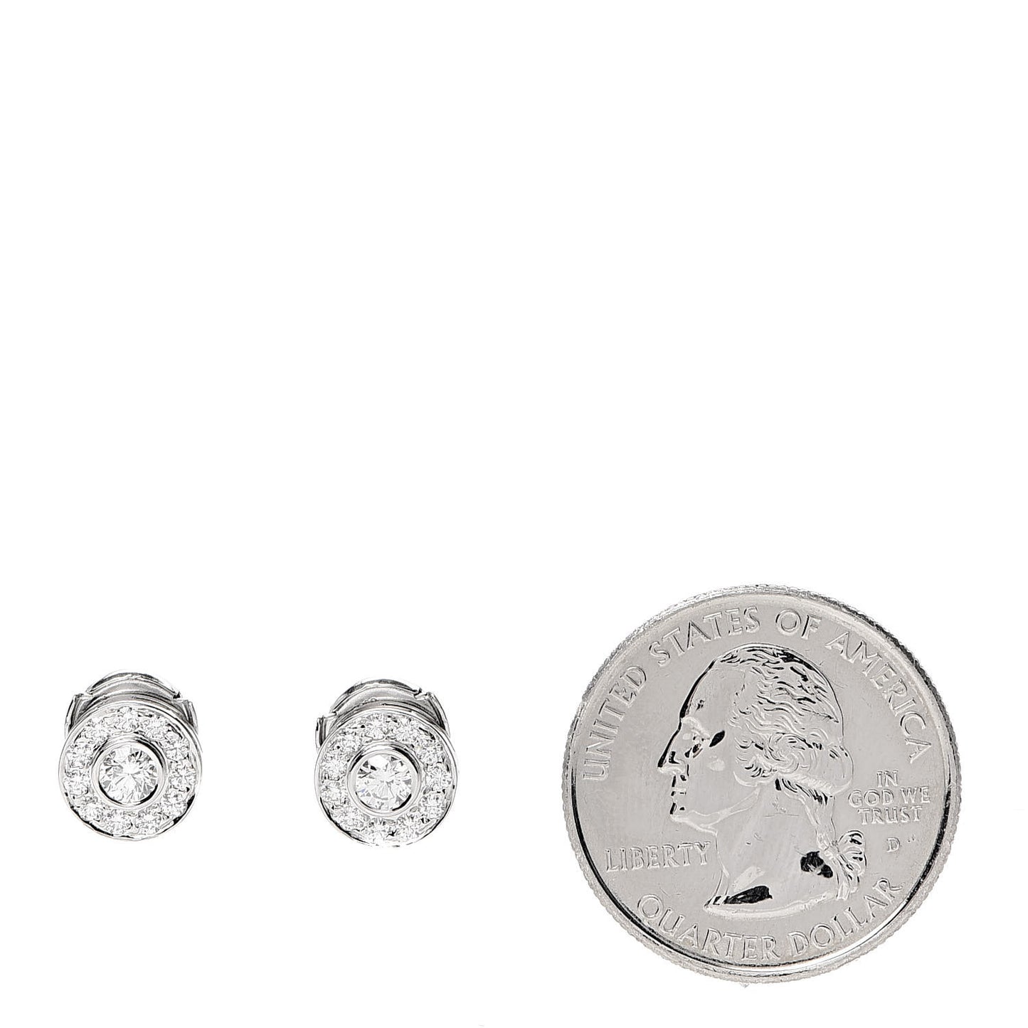 Platinum Diamond .53ctw Large Circlet Earrings