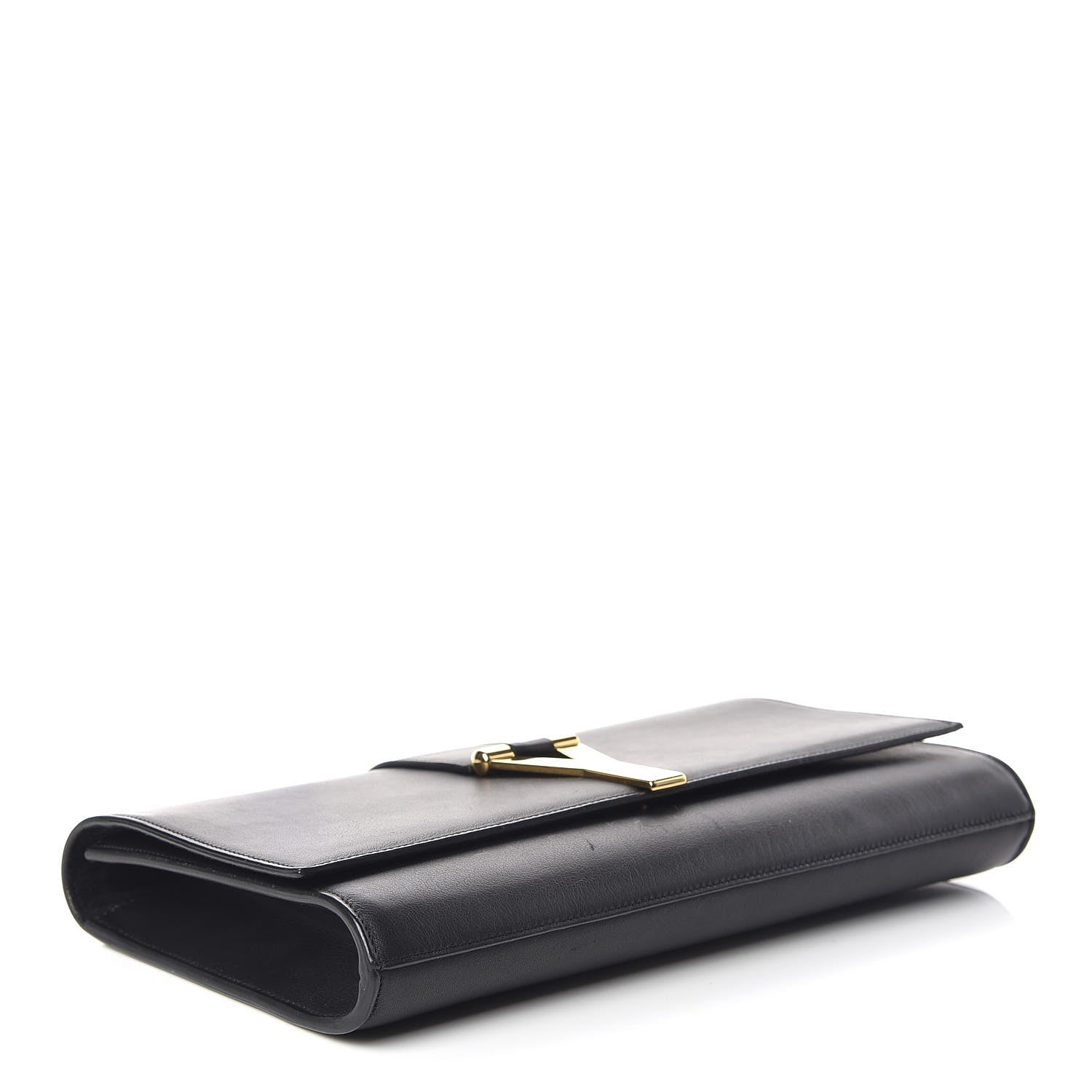Saint Laurent Calfskin Classic Y Ligne Clutch Black 4 of 14