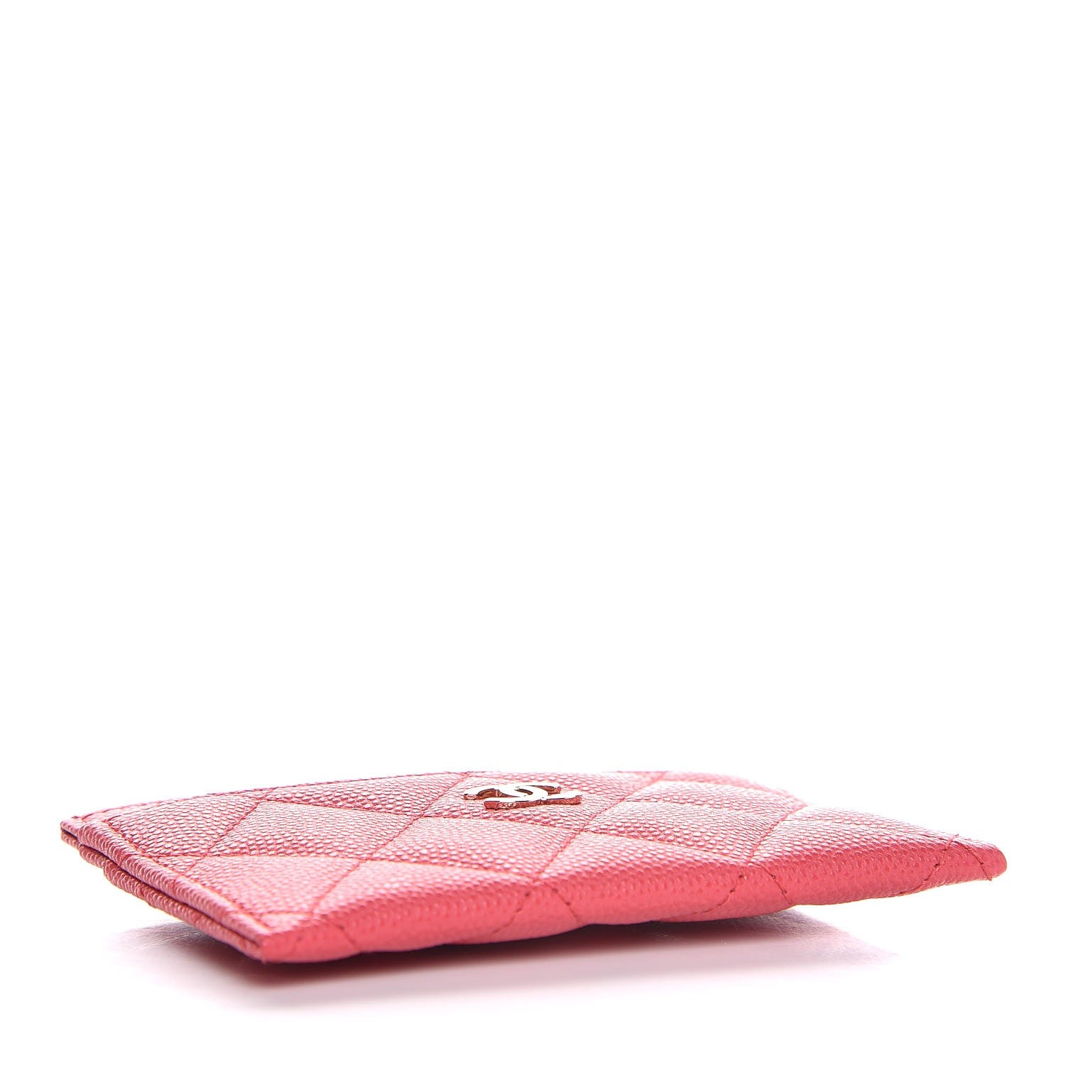 Chanel Caviar Quilted Card Holder Pink 4 of 8