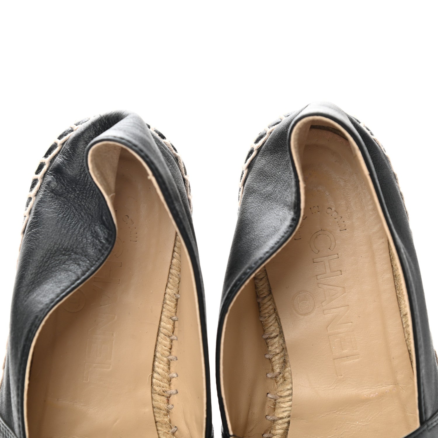 Chanel Lambskin CC Espadrilles 37 Black 12 of 12