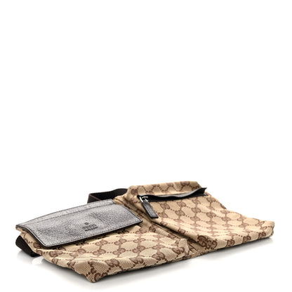 Gucci GG Monogram Double Pocket Belt Bag Dark Brown 4 of 10