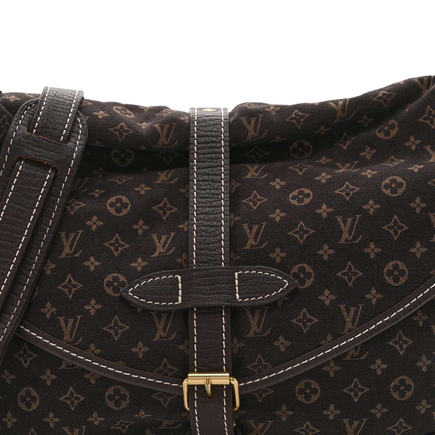 Louis Vuitton Monogram Mini Lin Saumur Ebene 9 of 11
