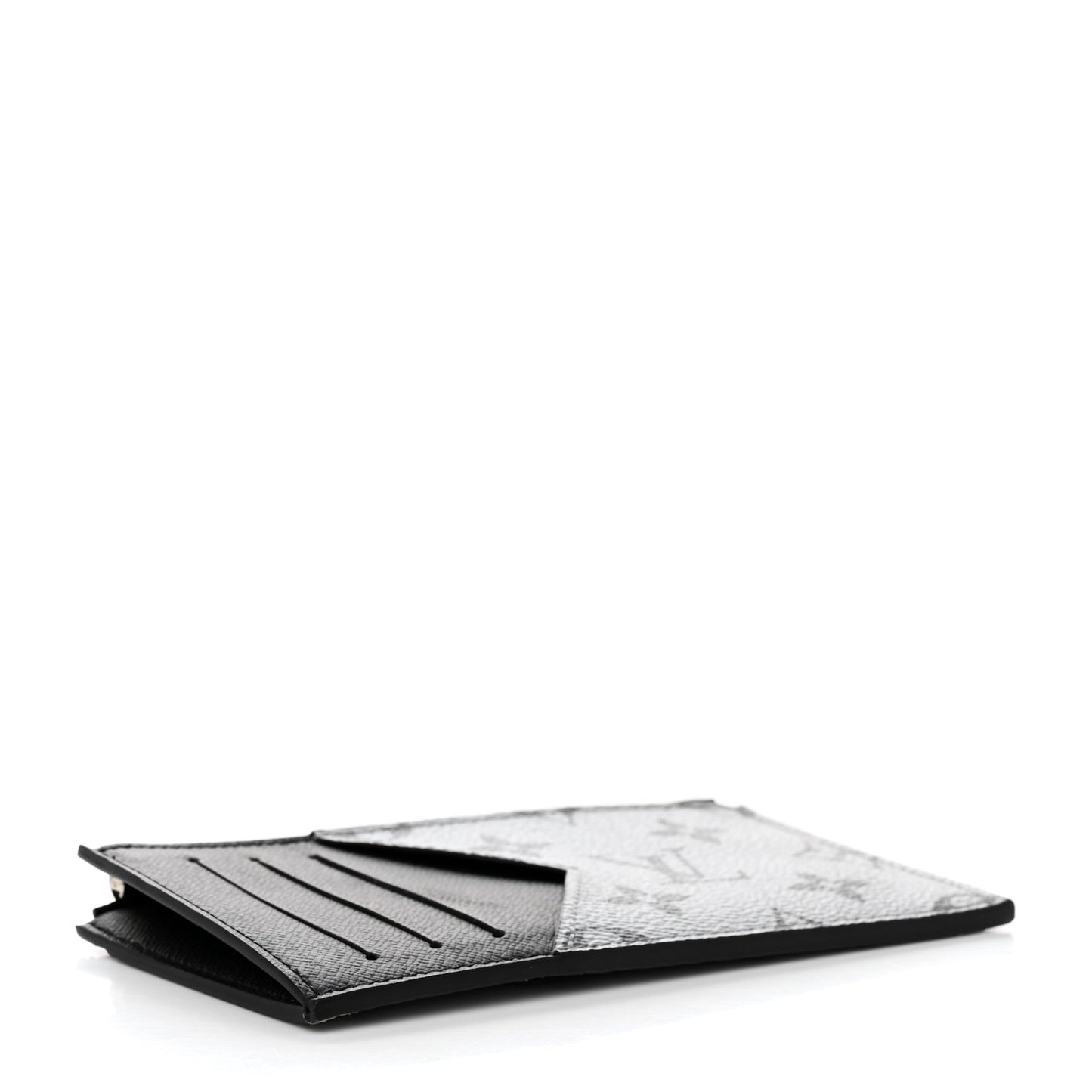 Metallic Taigarama Coin Card Holder Gunmetal Grey Black