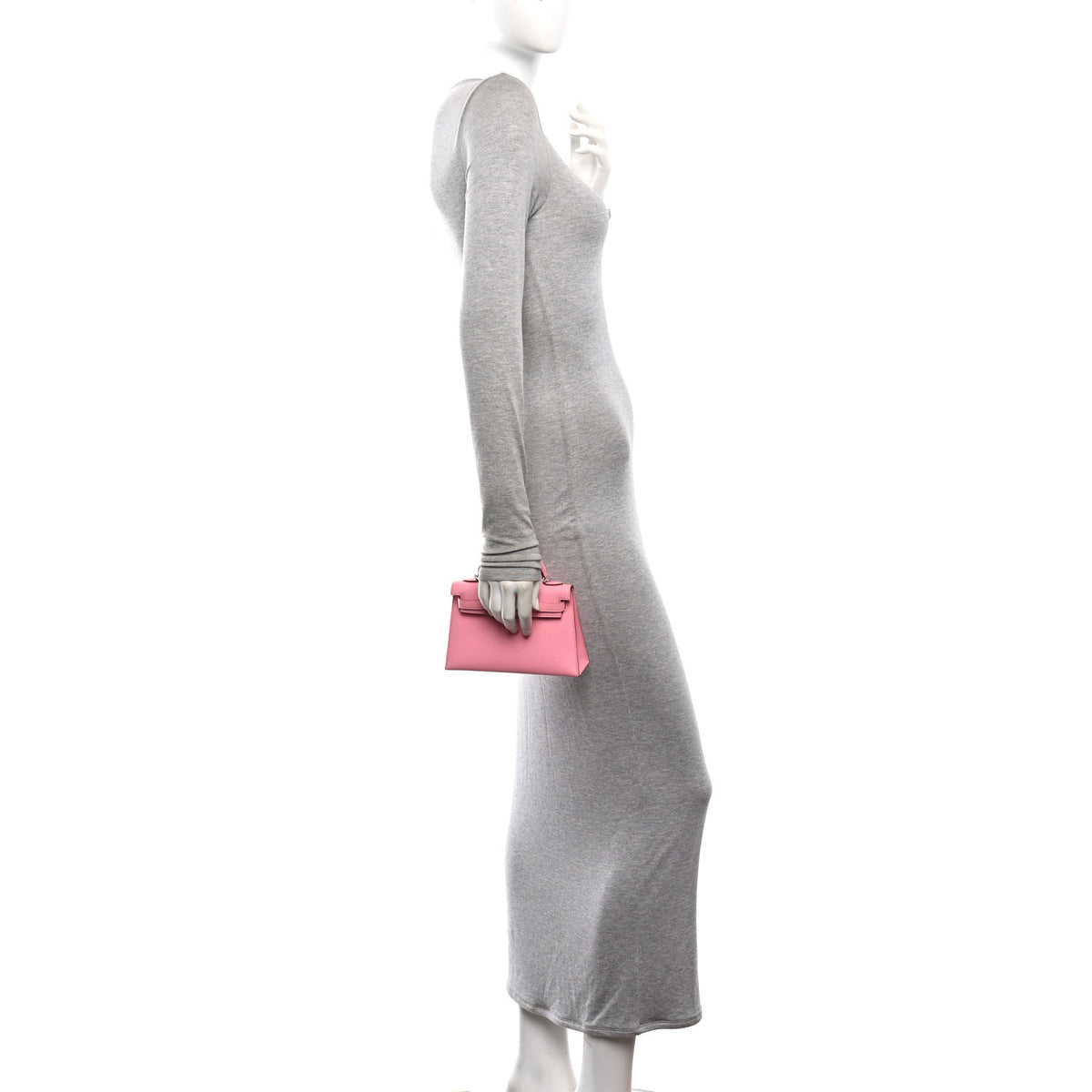 Hermes Chevre Mysore Mini Kelly Sellier 20 Rose Confetti 2 of 11