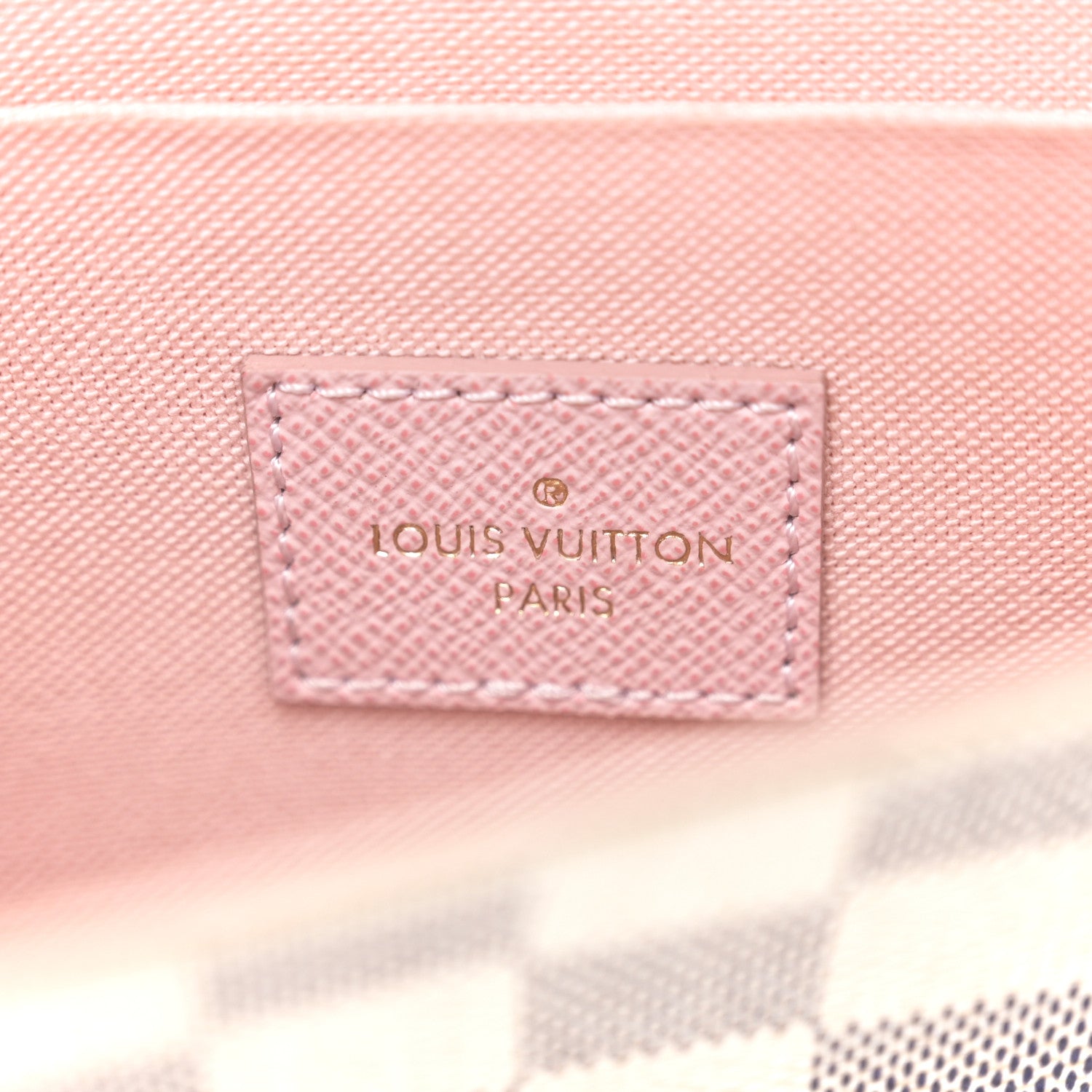 Louis Vuitton Damier Azur Pochette Felicie Chain Wallet Rose Ballerine 6 of 18