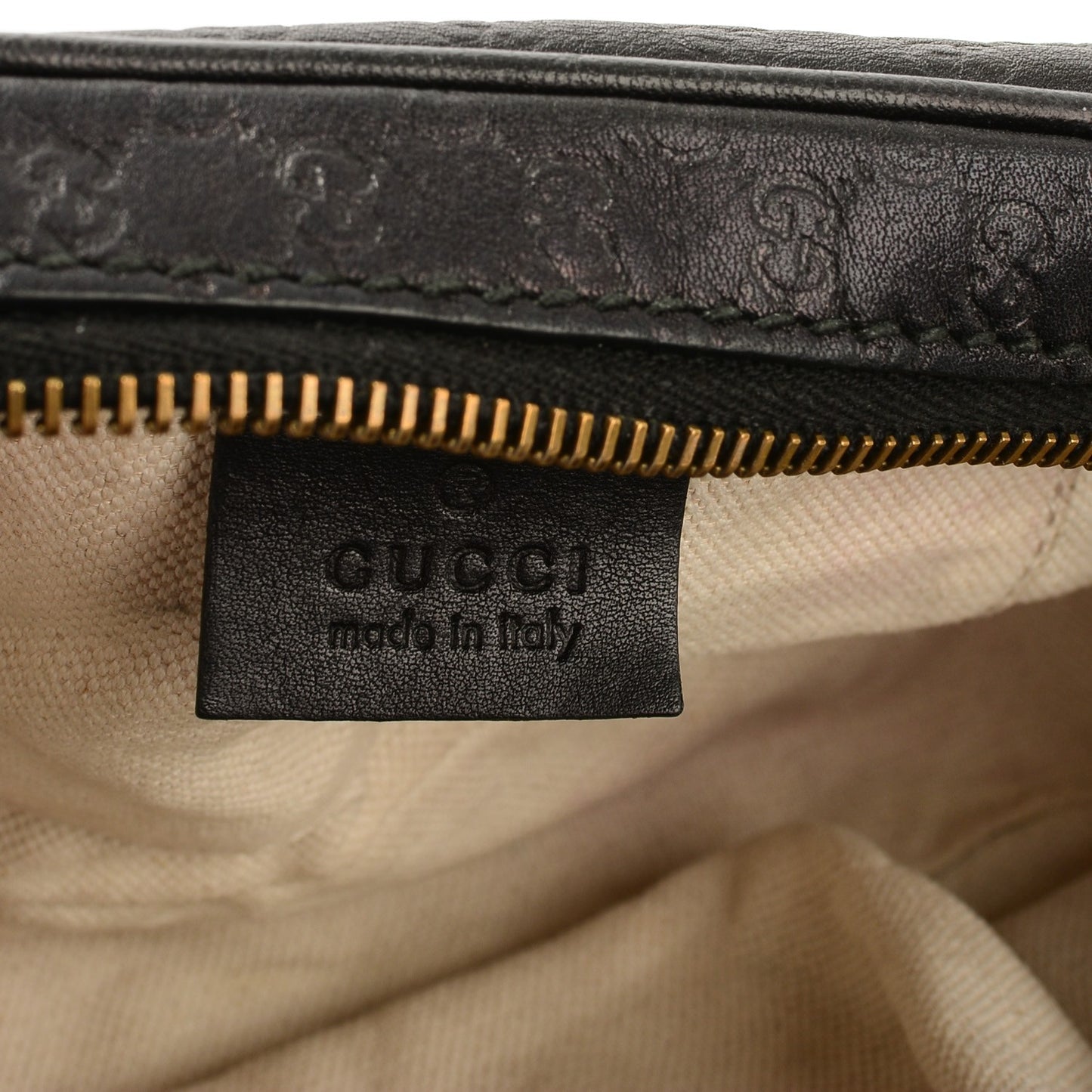 Microguccissima Sunshine Disco Crossbody Bag Black