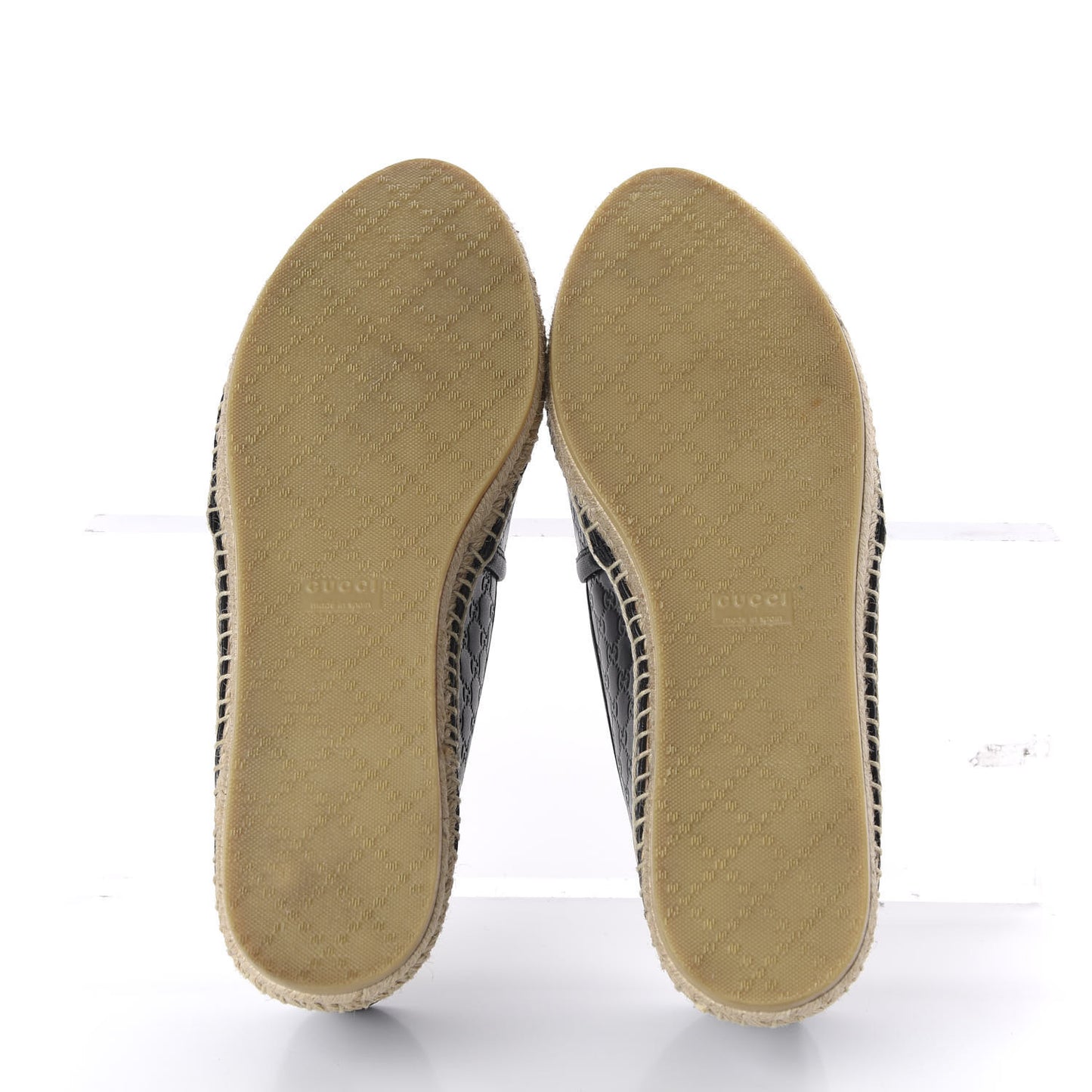 Microguccissima Signature Espadrilles 38 Black