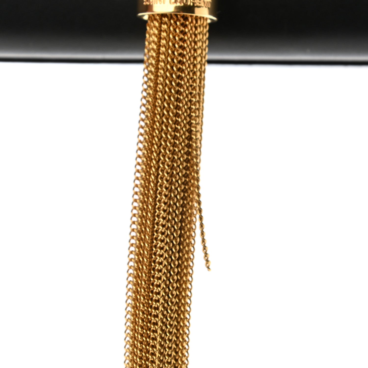 Saint Laurent Smooth Calfskin Medium Classic Monogram Kate Tassel Satchel Black 12 of 14