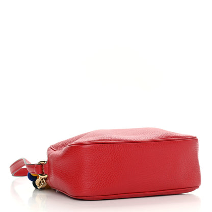 Dolce & Gabbana Calfskin Pom Pom Glam Crossbody Scarlet 3 of 9