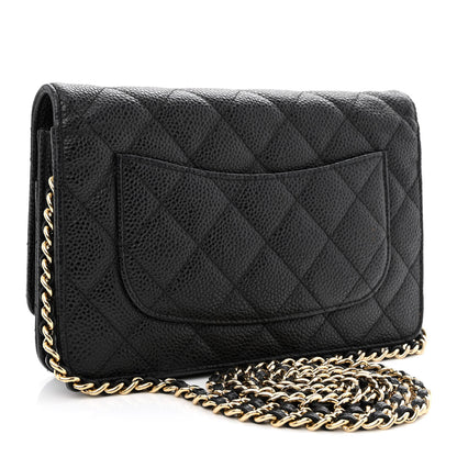 Chanel Caviar Quilted Wallet on Chain WOC Black 3 of 12
