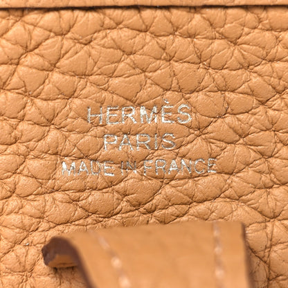 Hermes Taurillon Clemence Evelyne TPM Biscuit 6 of 12